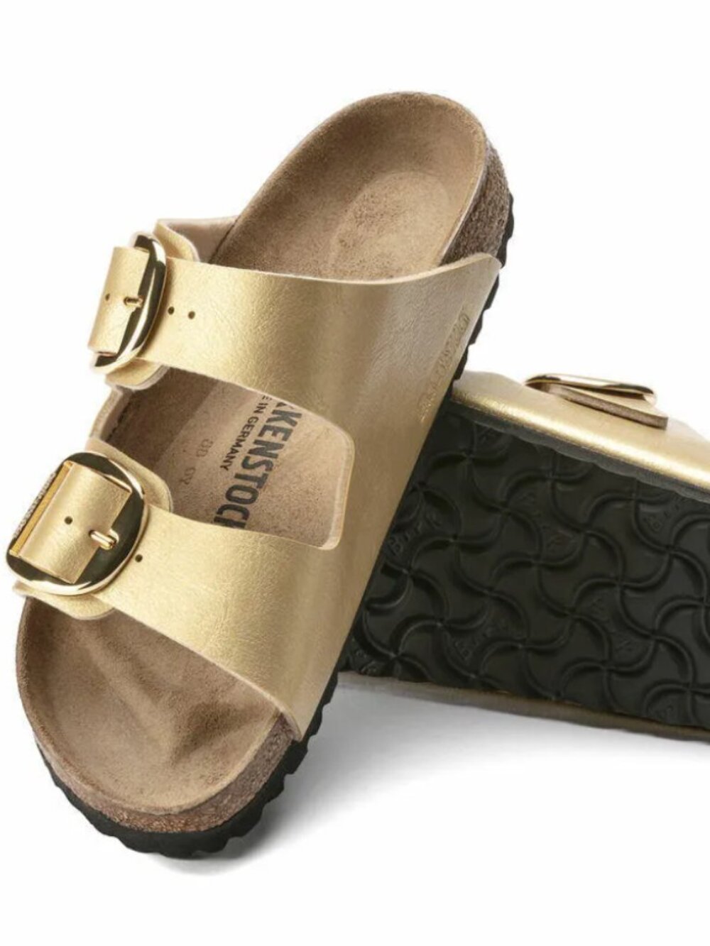 Birkenstock Arizona Big Buckle Graceful Gold Birko-Flor Narrow Width Sandals